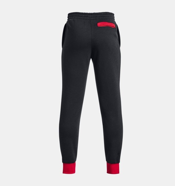 Siyah Erkek Çocuk UA Rival Fleece Script Eşofman Altı