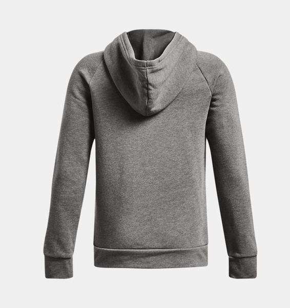 Gri Erkek Çocuk UA Rival Fleece Kapüşonlu Üst