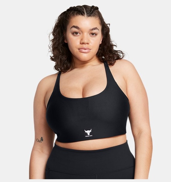 Siyah Kadın Project Rock All Train Crossback Sütyen