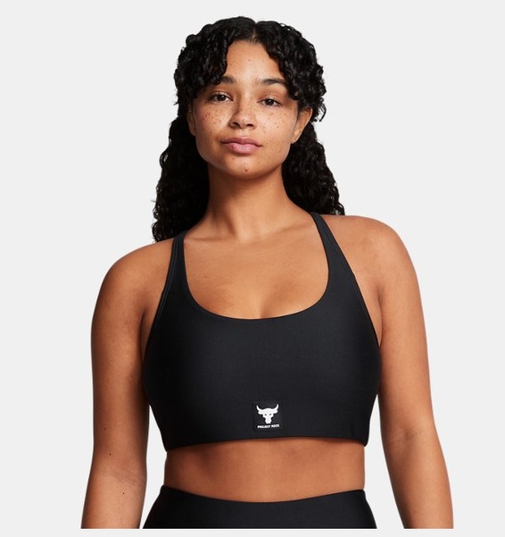 Siyah Kadın Project Rock All Train Crossback Sütyen