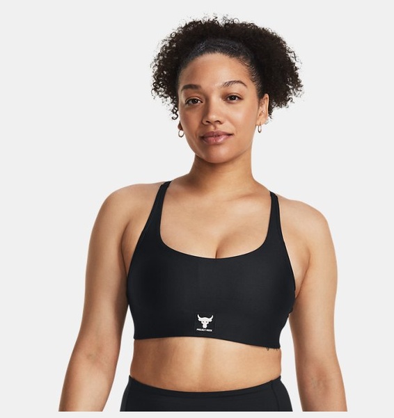 Siyah Kadın Project Rock All Train Crossback Sütyen