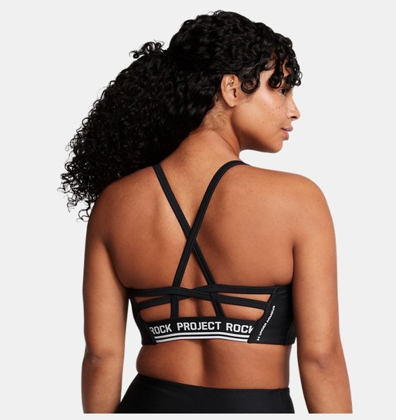 Siyah Kadın Project Rock All Train Crossback Sütyen