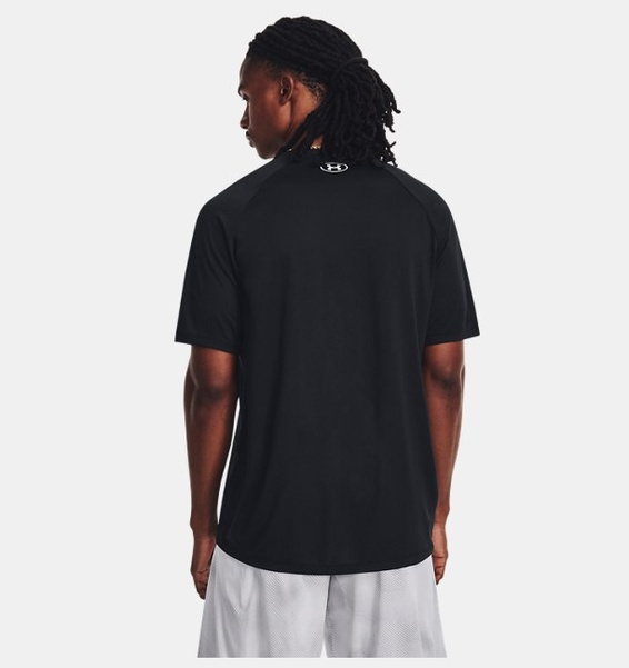 Siyah Erkek UA Tech™ Baskılı Fill Kısa Kollu T-shirt