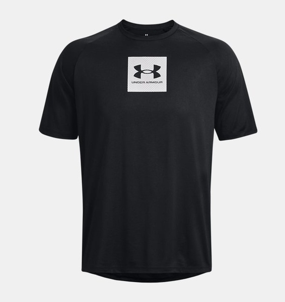 Siyah Erkek UA Tech™ Baskılı Fill Kısa Kollu T-shirt