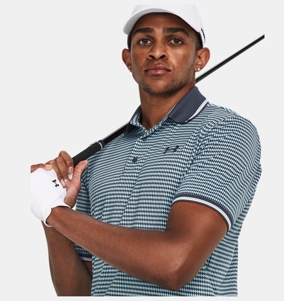Gri Erkek UA Playoff 3.0 Rib Polo