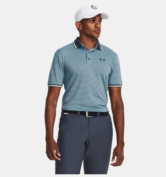Gri Erkek UA Playoff 3.0 Rib Polo