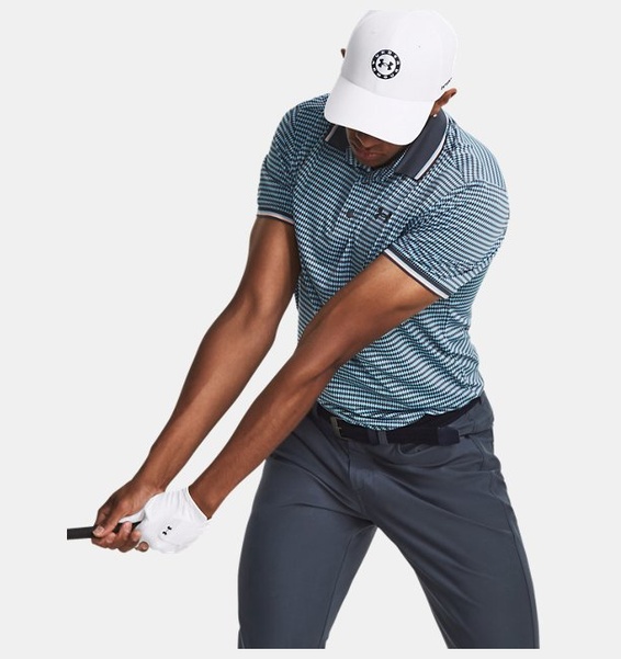 Gri Erkek UA Playoff 3.0 Rib Polo