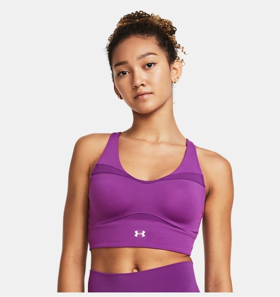 Mor Kadın UA SmartForm Evolution Mid Longline CF Spor Sütyeni