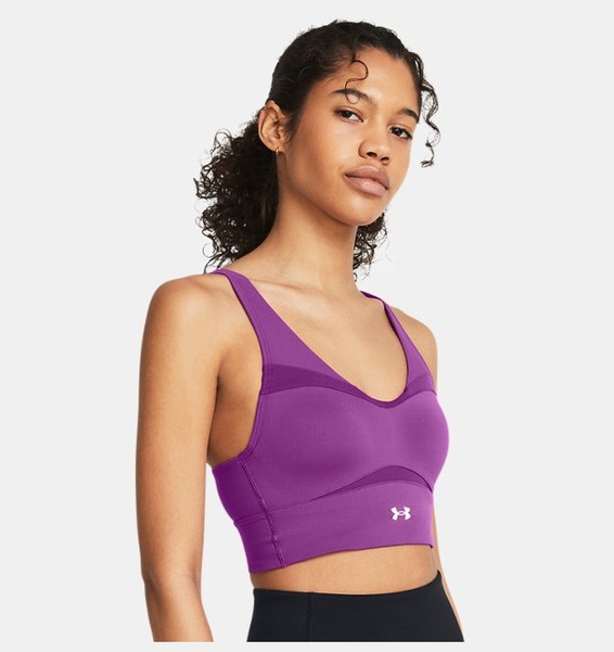 Mor Kadın UA SmartForm Evolution Mid Longline CF Spor Sütyeni