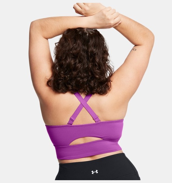 Mor Kadın UA SmartForm Evolution Mid Longline CF Spor Sütyeni