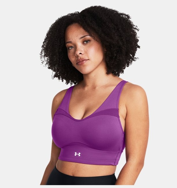 Mor Kadın UA SmartForm Evolution Mid Longline CF Spor Sütyeni