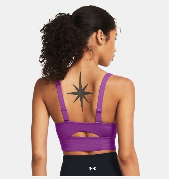 Mor Kadın UA SmartForm Evolution Mid Longline CF Spor Sütyeni