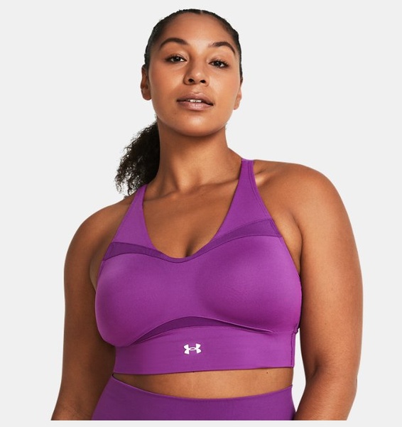 Mor Kadın UA SmartForm Evolution Mid Longline CF Spor Sütyeni