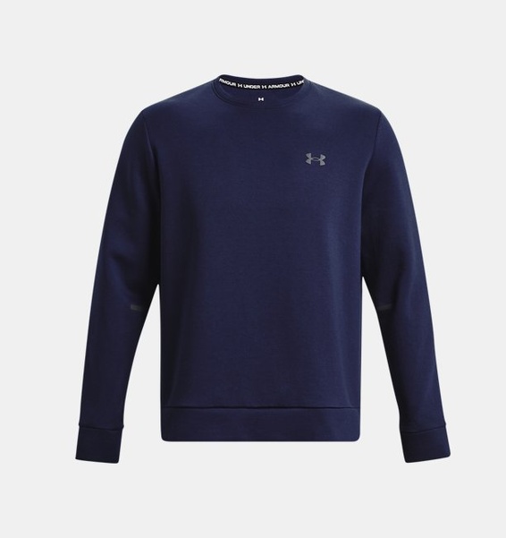 Lacivert Erkek UA Unstoppable Fleece Bisiklet Yaka