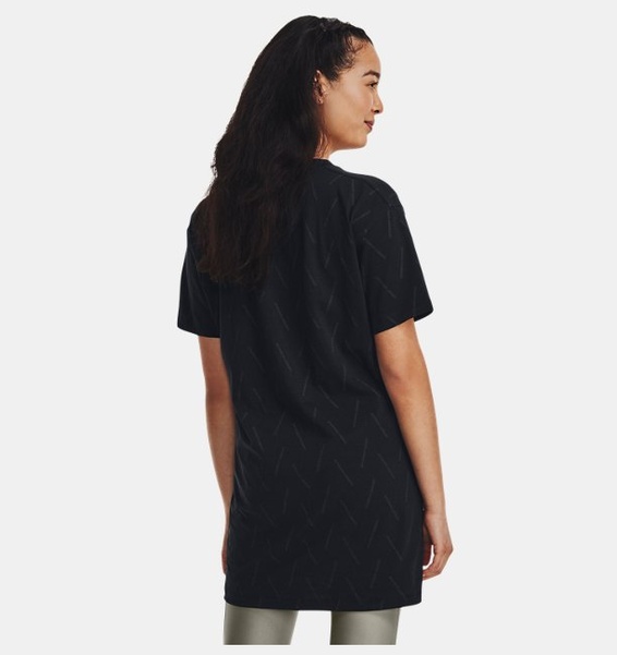 Siyah Kadın UA Extended Kısa Kollu T-shirt