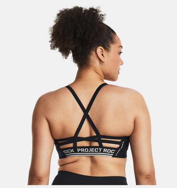 Siyah Kadın Project Rock All Train Crossback Sütyen