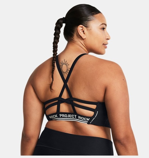 Siyah Kadın Project Rock All Train Crossback Sütyen