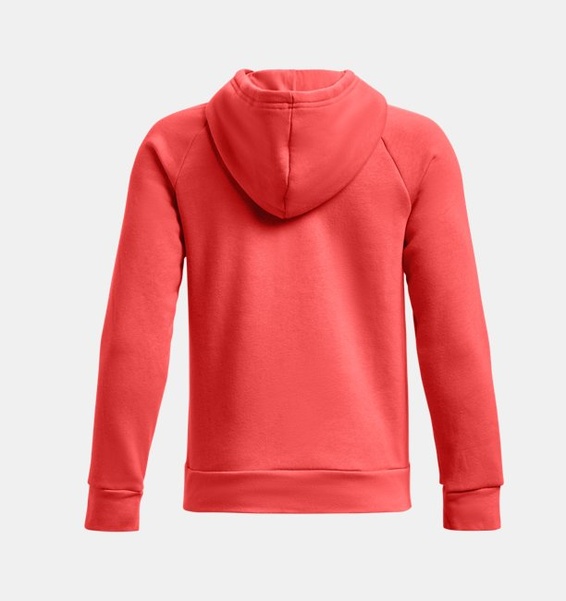 Kırmızı Erkek Çocuk UA Rival Fleece Big Logo Kapüşonlu Üst