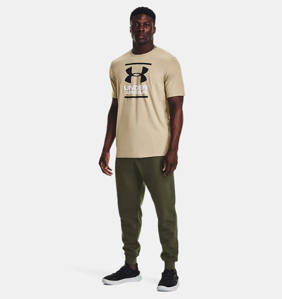 Yeşil Erkek UA GL Foundation Kısa Kollu T-shirt