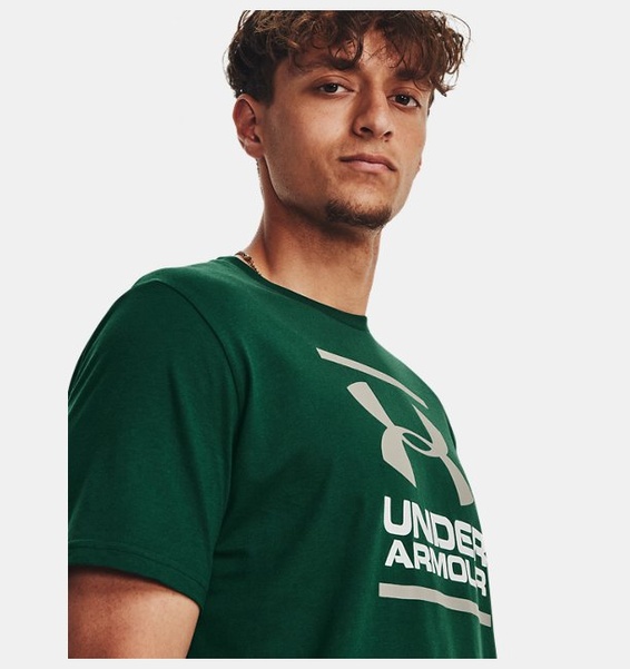 Yeşil Erkek UA GL Foundation Kısa Kollu T-shirt