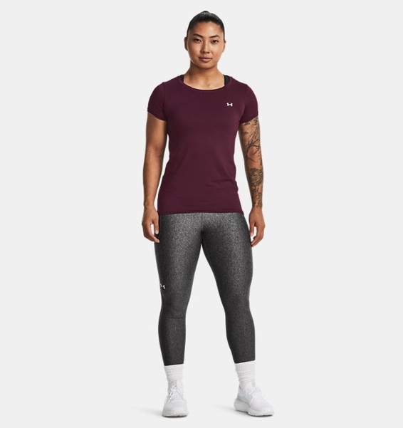 Kırmızı Kadın UA Tech Mesh Kısa Kollu T-shirt