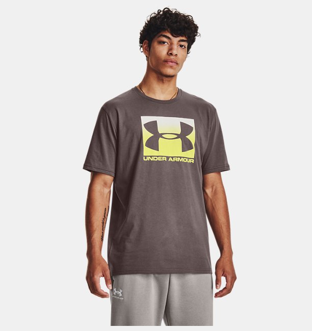 Erkek UA Boxed Sportstyle Kısa Kollu T-shirt Gri