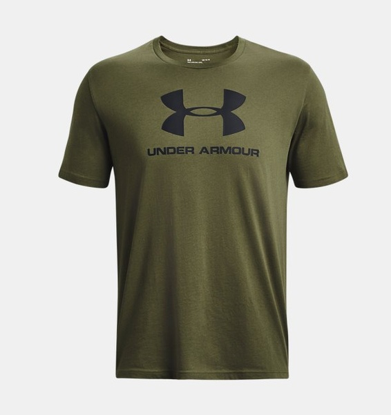 Yeşil Erkek UA Sportstyle Logo Kısa Kollu T-shirt