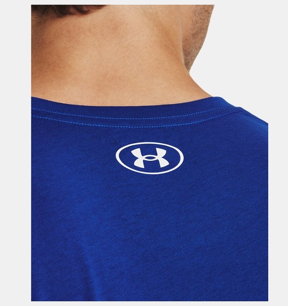 Mavi Erkek UA Sportstyle Logo Kısa Kollu T-shirt