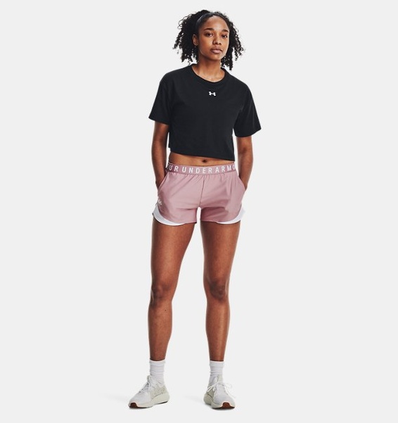 Pembe Kadın UA Play Up 3.0 Şort
