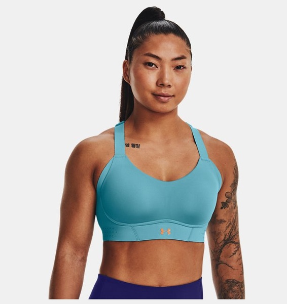 Mavi Kadın UA Uplift High Spor Sütyeni