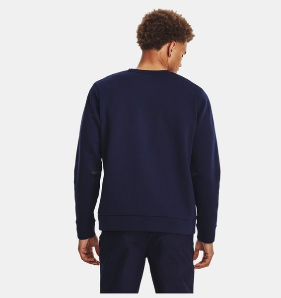 Lacivert Erkek UA Unstoppable Fleece Bisiklet Yaka