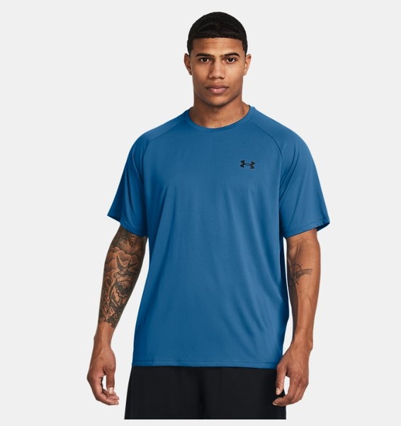 Mavi Erkek UA Tech 2.0 Kısa Kollu T-shirt