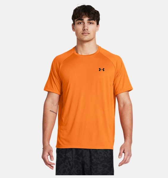 Turuncu Erkek UA Tech 2.0 Kısa Kollu T-shirt