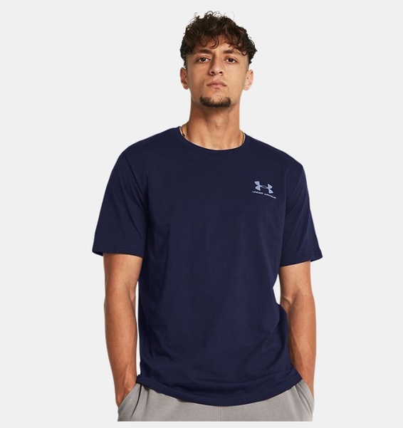 Lacivert Erkek UA Sportstyle LC Kısa Kollu T-shirt