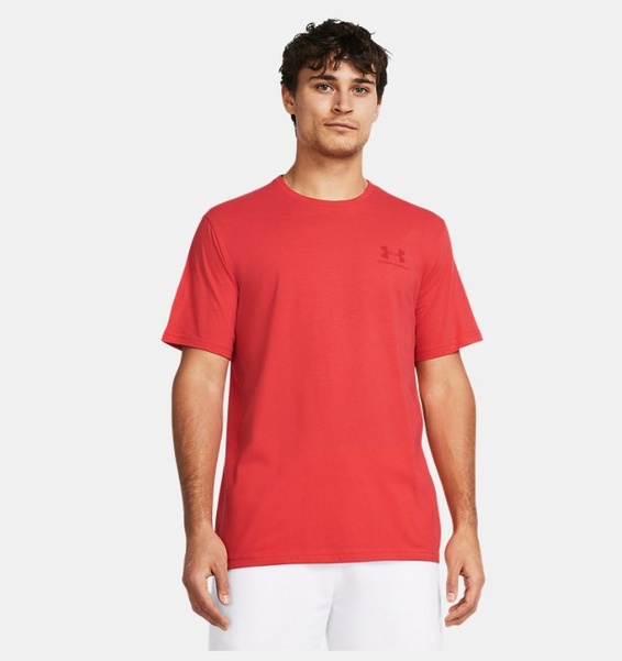 Kırmızı Erkek UA Sportstyle LC Kısa Kollu T-shirt