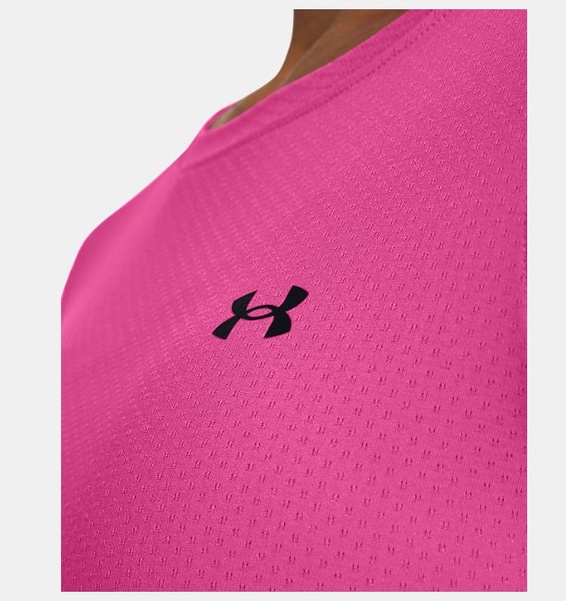Pembe Kadın UA Tech Mesh Kısa Kollu T-shirt
