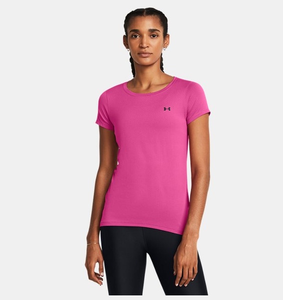 Pembe Kadın UA Tech Mesh Kısa Kollu T-shirt