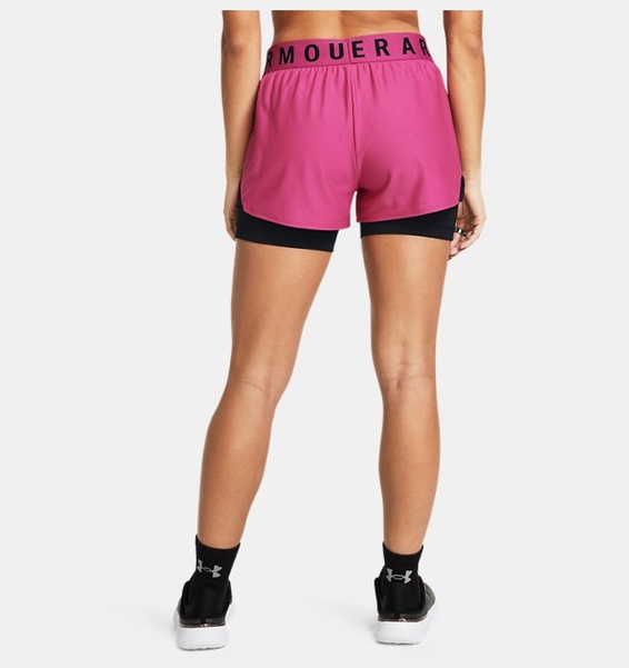 Pembe Kadın UA Play Up 2-in-1 Şort