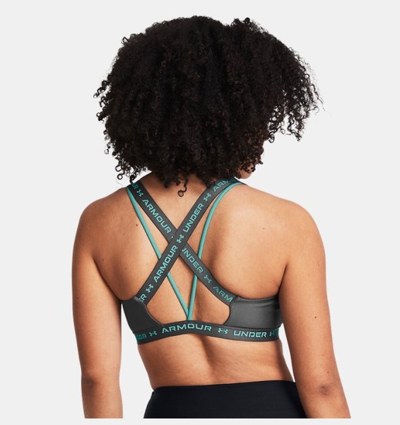Gri Kadın UA Crossback Low Spor Sütyeni