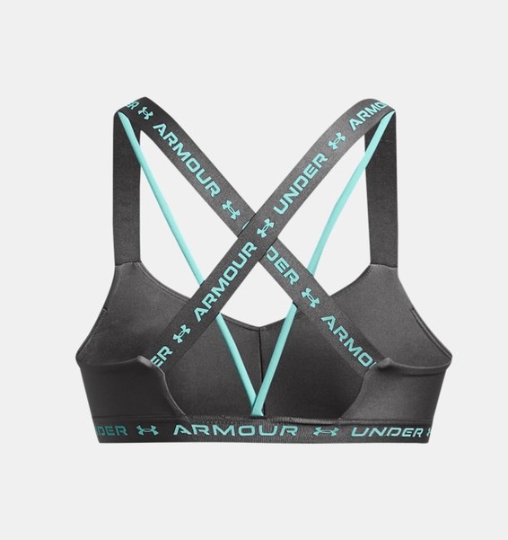 Gri Kadın UA Crossback Low Spor Sütyeni