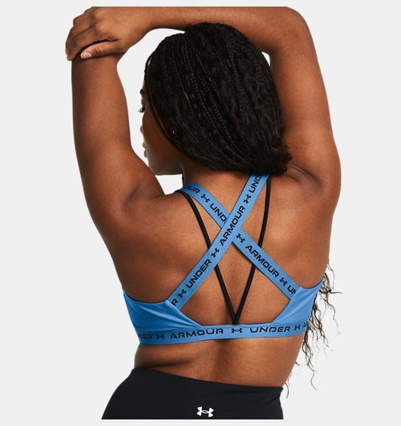 Mavi Kadın UA Crossback Low Spor Sütyeni