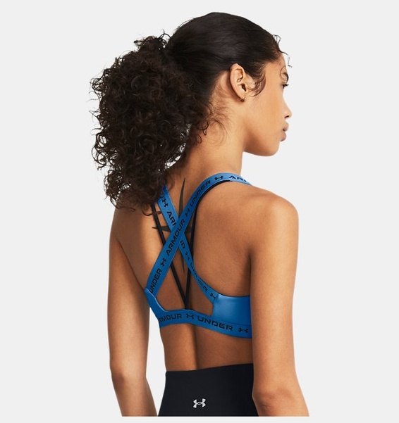 Mavi Kadın UA Crossback Low Spor Sütyeni
