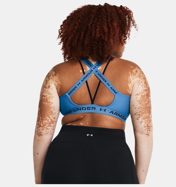 Mavi Kadın UA Crossback Low Spor Sütyeni