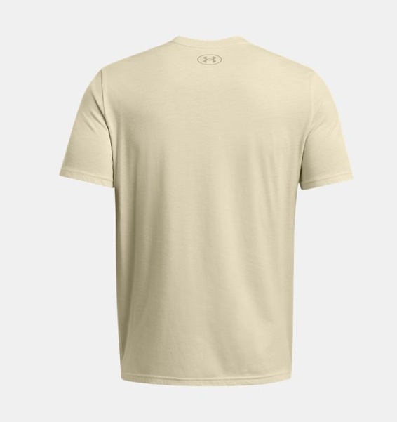 Bej Erkek UA ABC Camo Boxed Logo Kısa Kollu T-shirt