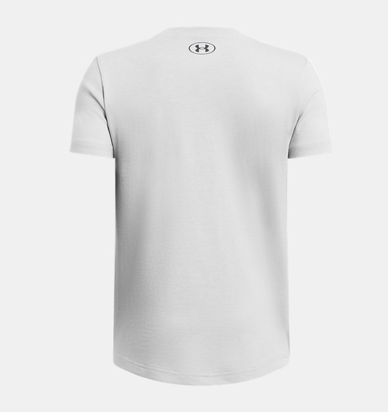 Gri Çocuk UA Spoststyle Left Chest Kısa Kollu Tişört