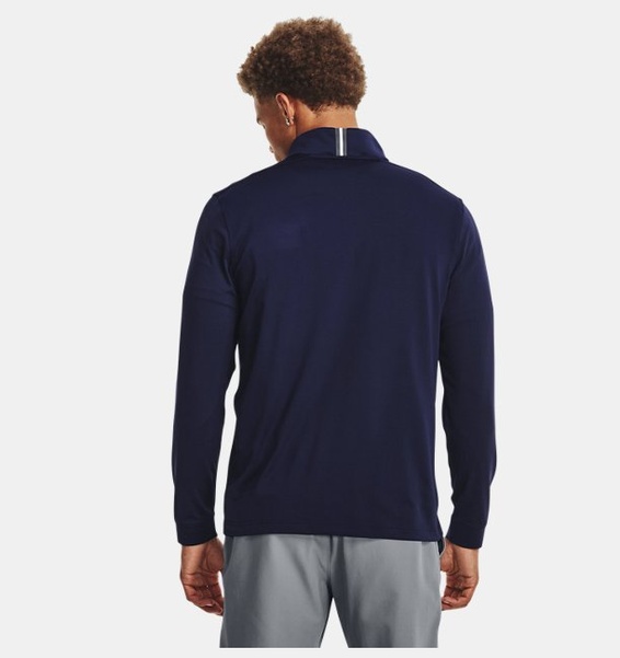 Lacivert Erkek UA Playoff 1/4 Fermuarlı Uzun Kollu T-shirt