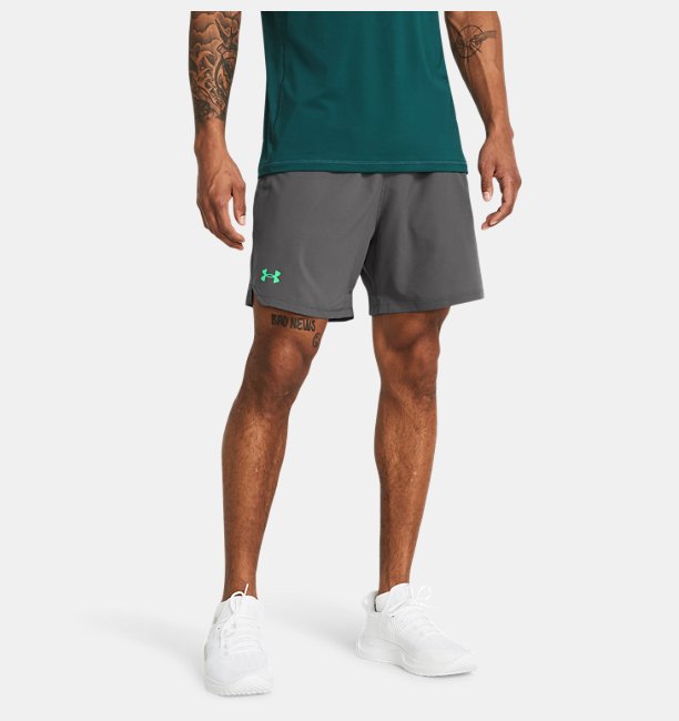 Erkek UA Vanish Dokuma 6inch Şort Gri