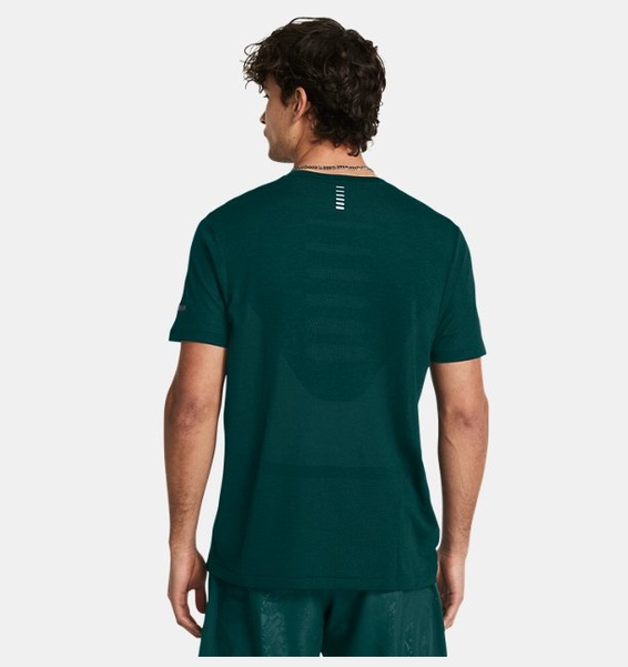 Petrol Yeşili Erkek UA Dikişsiz Stride Kısa Kollu T-shirt