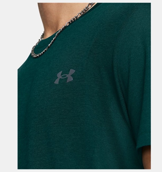 Petrol Yeşili Erkek UA Dikişsiz Stride Kısa Kollu T-shirt