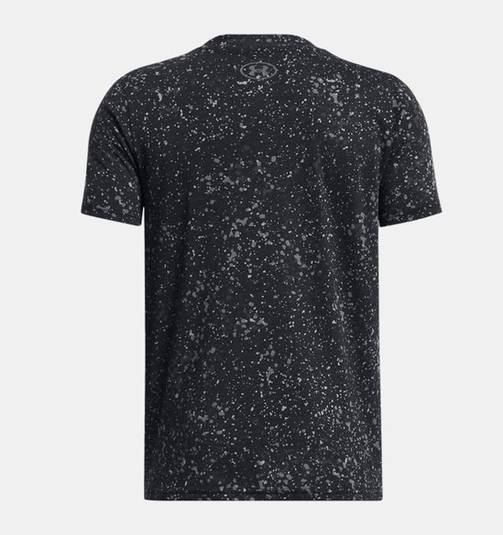 Siyah Erkek Çocuk UA Sportstyle Logo Baskılı Kısa Kollu
